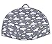 Newborn Lounger Cover Removable Cover 100% Soft Cotton Whales and Anchors Navy Blue