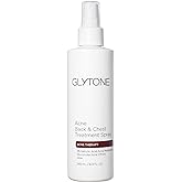 Glytone Chest & Back Acne Treatment Spray – 2% BHA Salicylic Acid with Gluconolactone – Body Acne Treatment for Bacne & Blackheads – Quick-Dry & Fragrance-Free Spray for Normal to Oily Skin – 8 fl oz