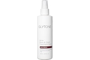 Glytone Chest & Back Acne Treatment Spray – 2% BHA Salicylic Acid with Gluconolactone – Body Acne Treatment for Bacne & Blackheads – Quick-Dry & Fragrance-Free Spray for Normal to Oily Skin – 8 fl oz