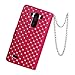 LG G3 Case Nccypo Fashion Bling Twinkling Crystal Folio Leather Slim Protective LG G3 Phone Case For LG G3 (2014) [Metal Wrist Wallet- Rose Red] with Card Slots and Stylus