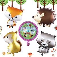 SOFUN Woodland Party Decorations Supplies,Woodland Creatures Animal Balloon,Woodland Theme Baby Shower,Woodland Birthday Decorations