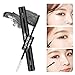 4D Silk Grafting Mascara with Fiber,Double-end Waterproof and Smudge-proof Effect for Eyelashes Makeup ROMANTIC BEAR (Black)