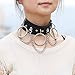 JOJO & LIN Goth Gothic Accessories Handmade Chokers for Women Collar Necklace (Black O Ring)