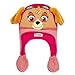 Nickelodeon Girls' Little Paw Patrol Skye Squeeze and Flap Fun Cold Weather Hat, PinkBrown, Age 4-7