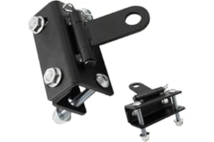 Adjustable Bumper Hitch Towing Kit for Polaris, Ski-Doo, Cat Snowmobiles and ATVs, Heavy Duty Steel Trailer Hook
