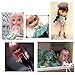 Mrocioa Bjd Girl Doll Big Eyes 4 Color Changing,12 Inch Customized Dolls with Long Wigs Clothes Set,Compatible with Blythe ICY Dolly