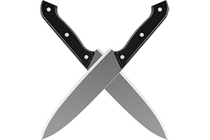 HTZNHXT 2Pcs Halloween Knife Prop, Butcher Kills Fake Knife for Costume, Plastic Classic Horror Accessory for Movie