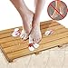 Bamboo Shower Mat Square Bath &Floor Mats Non-sliding Waterproof Safety Mold Resistant-by Ecobambu