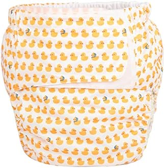 Adult Cloth Diaper Reusable Washable Hook and Loop (Pink Animals (Large 26in to 50in))