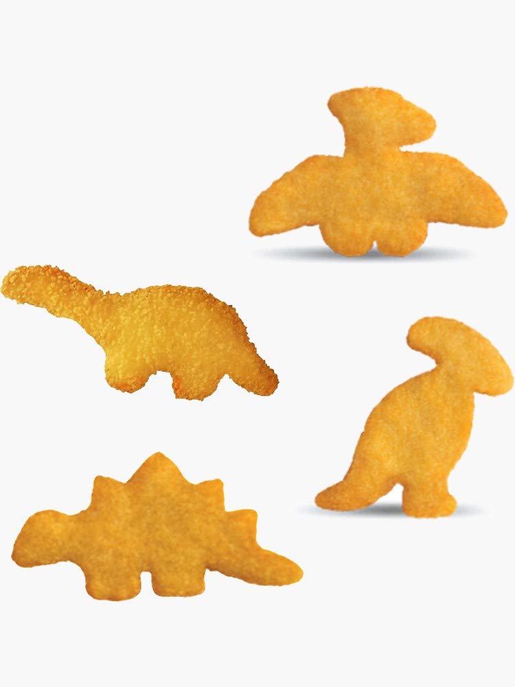 Buy Dino Chicken Nuggets Sticker 5 Sticker Graphic Auto Wall Laptop 