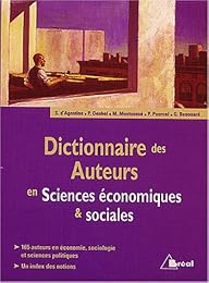 Dictionnaire des auteurs en sciences économiques et sociales