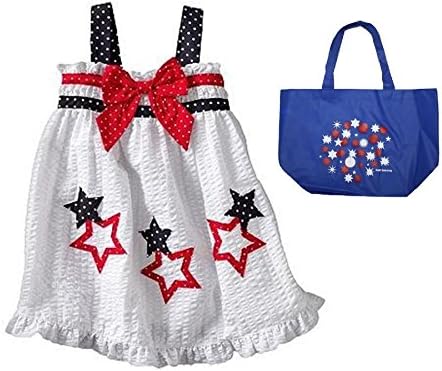 Sophie Rose Baby Girls' Stars &amp; Dots Sun Dress &amp; Tote - 2 Piece Gift Set (24 Months)