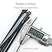 Cable Zip Ties Heavy Duty 8 Inch, Ultra Strong Plastic Wire Ties with 80 Pounds Tensile Strength, 100 Pieces, Nylon Tie Wraps with 0.24 Inch/6mm Width in Black & White, Indoor and Outdoor UV Resistant