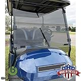 Buggies Unlimited Club Car Precedent (04-Up)/ Onward (17-Up)/ Tempo (18-Up) Folding Golf Cart Tinted Windshield with Quick Disconnect Mounting System