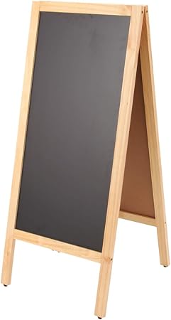 Amazon Co Jp ナチュラル木目 スタンドボード 両面 Woody 幅45 高さ105cm 全2種 A型看板 ブラックボード メニュー ボード 立て看板 黒板 木製 Aタイプ ウェルカムボード ウッドボード ウェディング カフェ インテリア サロン 飲食店 ドラッグストア