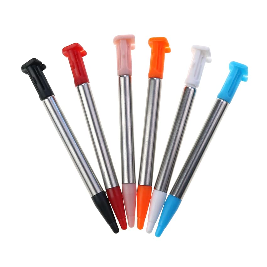 Metal Adjustable Touch Stylus Pen for New 2DS XL LL Video Stylus Pen Game Accessories (Metal White)