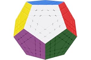 Willking Gigaminx stickerless 12 Sided Cube Megaminx 5x5 Layer Speed Cube Gigaminx 5x5 Puzzle Cube
