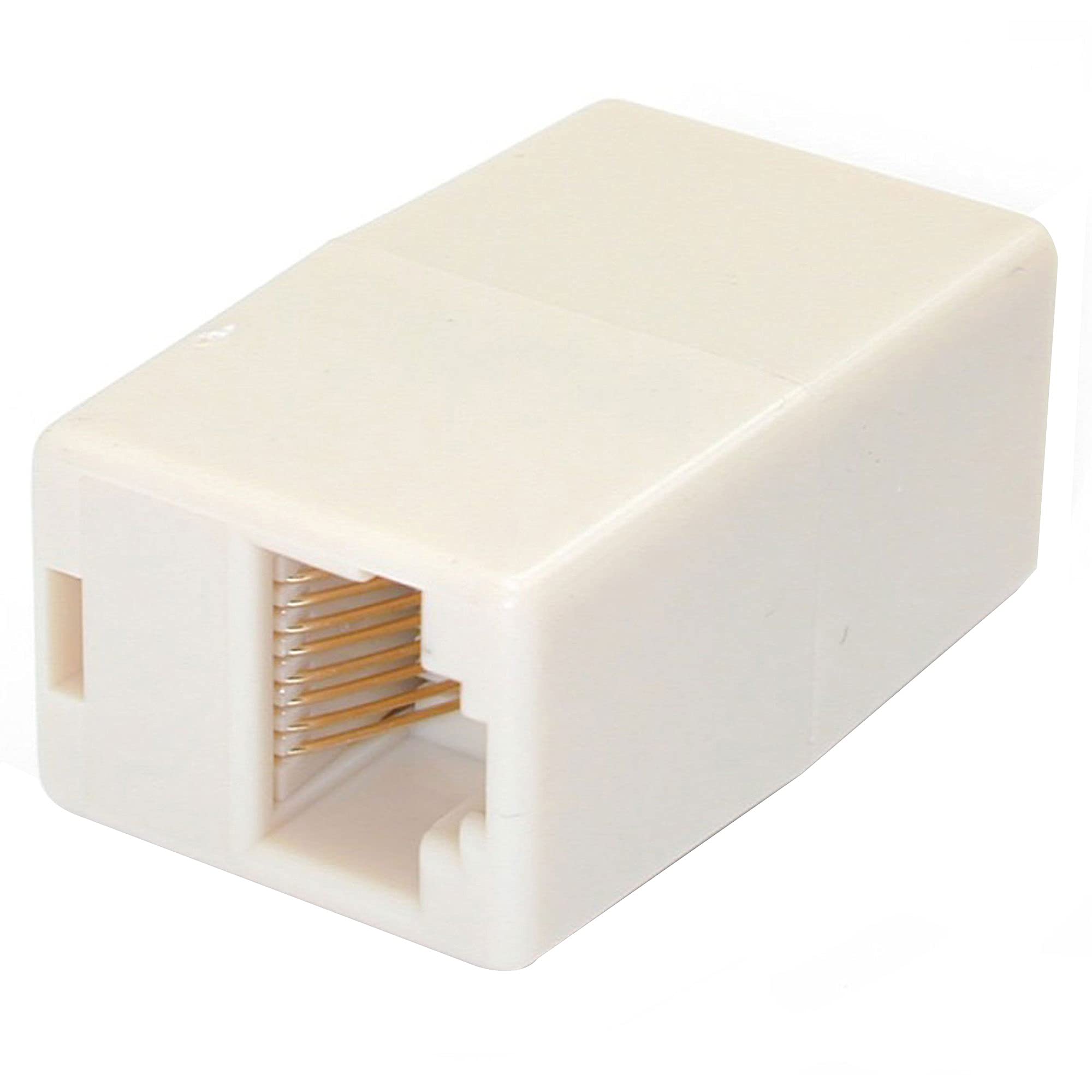 StarTech.com Cat5e RJ45 Modular Inline Coupler - 10 Pack - Cat5e Coupler - RJ45 to RJ45 Coupler - 10 pack RJ45 Couplers - Ethernet Coupler, Beige