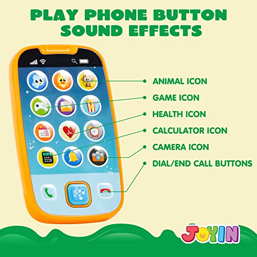 JOYIN Baby Toy Phone, Remote Control and Smart Phone with Music, Fun Musical Learning Toys for Babies, Boys, Boys, or Girls, Birthday and Christmas Gifts