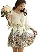 Women's Chiffon Floral 3/4 Sleeve Summer Beach Sundress Casual Dress