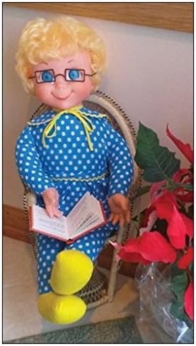 Two Mrs. Beasley Doll Laminated Refrigerator Magnets (Reading A Book &amp; Showing Off Her Ornament)