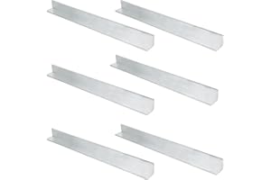 CNQLIS 12" Aluminum Angle Stock, 1" x 1"x 1/8" Aluminum Angle Iron, 6061Aluminum, 1/8" Thick 6PCS