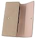 Travelambo Womens Wallet Faux Leather RFID Blocking Purse Credit Card Clutch Holder Case (Light apricot)