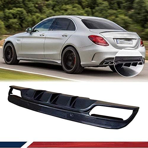 車のリアバンパーディフューザーリップバンパープロテクター自動車保護ガードメルセデスベンツcクラスw5
