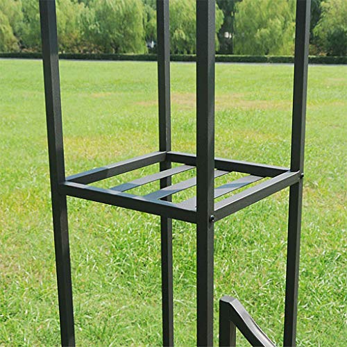 LXLH Bogen für Pflanzen, Torbogen für Garten, Gartenbogen mit Blumentopfständer, 222 cm x 34 cm x 245 cm, Unterstützung… – Bild 6