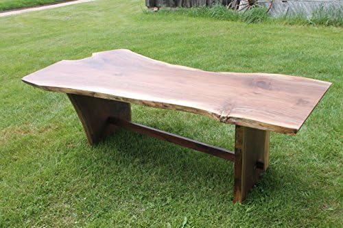 Natural Live Edge Walnut Dining Table or Desk - Functional Art