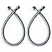 VCCUCINE Braided Stainless Steel - 3/8" Female Compression Thread x 1/2" IPS Female Straight Thread Faucet Connector, 15.7 Inch Length x 2 Pcs (1 Pair) primary