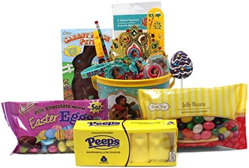 Disney Princess Elena of Avalor Easter Basket | Great for Little Boys and Girls | Pre Filled with Stuffers, Chocolate, Candy, Treats and Toys | Perfect for Kids of Most Ages