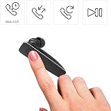 Hama MyVoice2100 Mono Bluetooth 5.0 Headset 80 Hours Battery Dual Device Ear view 5