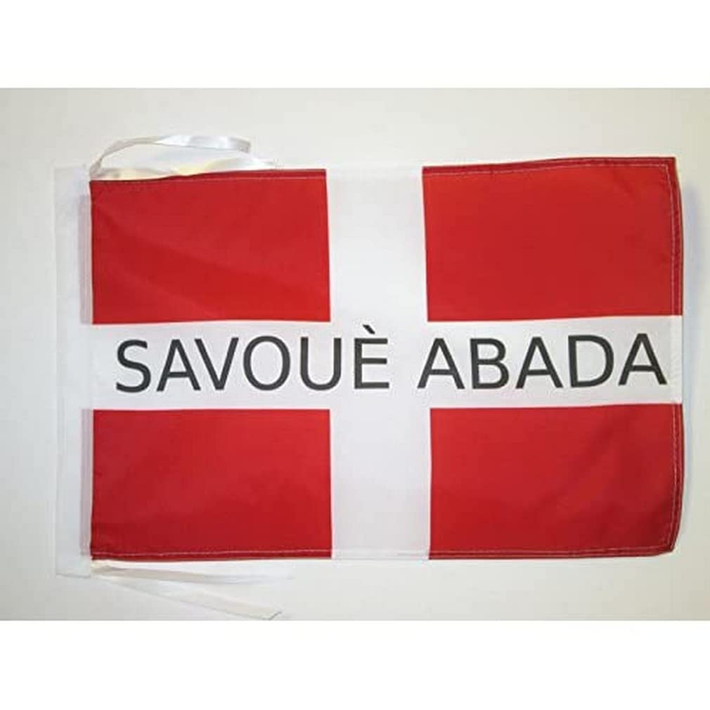 AZ FLAG - Savoy independentist Flag - 18'' x 12'' - 100% Polyester Savoyard – Savoie Small Banner with Two Cords - Fade Resistant - Vivid Colors - 18x12 in - 45x30 Cm — image 1