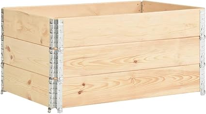Vidaxl 3x Bois De Pin Solide Colliers De Palette Cadre De Rehausse De Palette Transport Stockage Cadre D Empilage Exterieur Robuste 80x120 Cm Amazon Fr Jardin