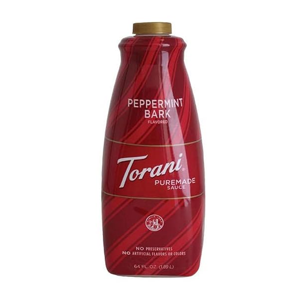 TORANI PUREMADE PEPPERMINT BARK DESSERT & DRINK SAUCE, 64 FL OZ