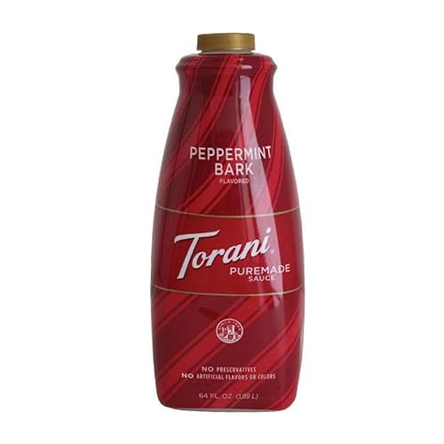Torani Puremade Peppermint Bark Dessert & Drink Sauce, 64 fl oz