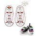 Konsait No Tie Elastic Shoelaces for Kids, No-Tie Silicone Elastic Shoe Laces for 12pcs/Kids(White)