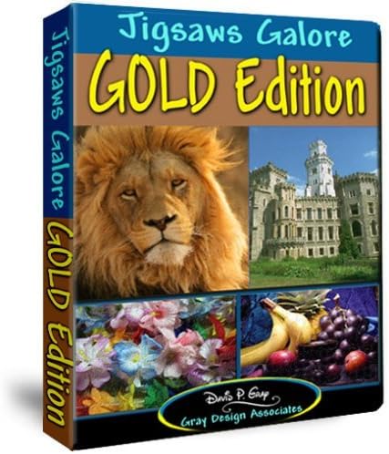 Jigsaws Galore Gold Edition: 200 Beautiful Jigsaw Puzzles for Your PC Including Animals, Scenic Places, Buildings, World Travel, Flowers, Holiday Scenes and More!