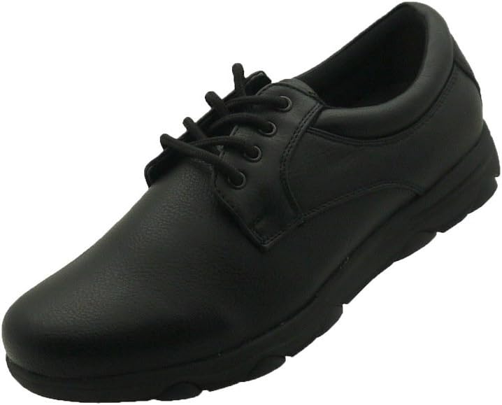 Faranzi Men's Professional Nonslip Comfort Work Black Shoe, Water and Oil Resistant 9 D(M) US