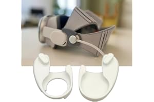 HESUPY 2PCS SoloTop Head Strap Adapters for Vision Pro Modern Solo Knit Top-Strap Adapters Strap Buckle Accessories (White)