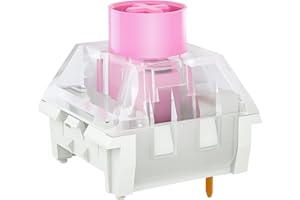 DRAOZA Kailh Box Silent Pink Switch RGB SMD Linear Switches Dustproof for Mechanical Keyboard MX Switch (Kailh Silent Pink 108PCS)