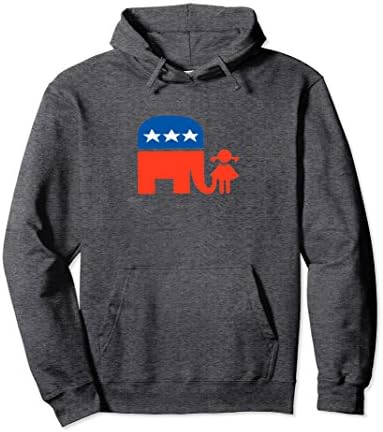 Unisex Ann Telnaes: GOP Needs to Change Its Logo Hoodie 2XL Dark Heather