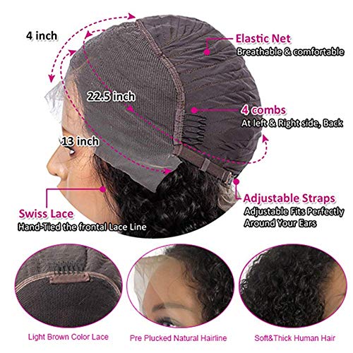 VSHOW-Lace-Front-Wigs-Human-Hair-Short-Curly-Bob-Deep-Wave-150-Density-Human-Hair-Wigs-for-Black-Women-Pre-Plucked-with-Baby-Hair-13x4-Swiss-Lace-Size-Jet-Black-Color-14