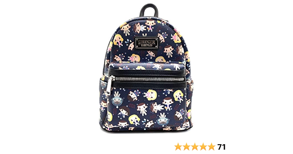 Amazon.com: Mini mochila Loungefly x Stranger Things Eleven All Over Print,  Marino), NFXBK0026 : Ropa, Zapatos y Joyería
