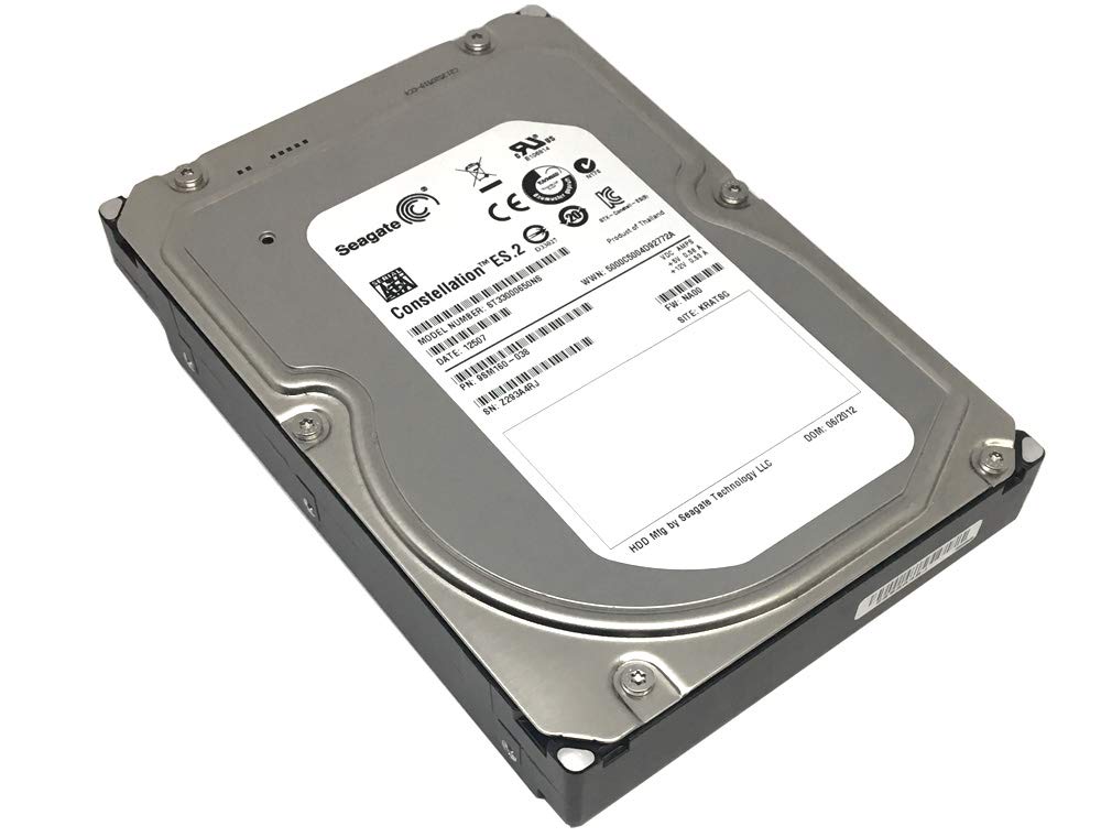 Seagate Constellation ES.2 ST33000650NS 3TB 7200RPM 64MB Cache 3.5in SATA 6.0Gb/s Enterprise Hard Drive - PC, RAID, NAS, CCTV DVR (Renewed)