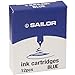 Sailor Refills Jentle Blue 12-Pack Fountain Pen Cartridge - 13-0402-140