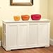 SilkWood Studio Pacific Sliding Doors Stackable Cabinet, White