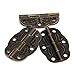 BQLZR Vintage Engraved Designs Hinges Cabinet Drawer Jewelry Box Pack of 20