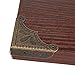 BQLZR Antique Decorative Box Corner Cover 39x9mm Desk Edge Cover Pack of 20